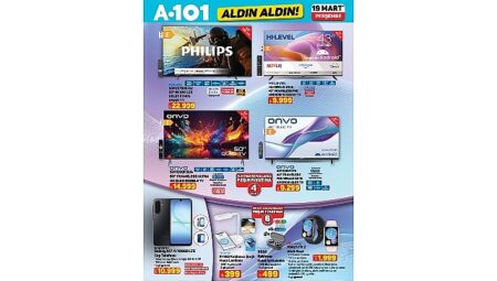 19 Mart’ta A101’de Mobilite ve Teknoloji Ürünleri Satışa Sunuluyor