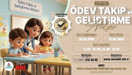 7-10 Yaş Grubu Çocuklara Özel Ödev Takip ve Geliştirme Atölyesi