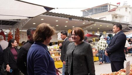 Başkan Hatice Gençay’dan, Pazar Esnafına Bayram Öncesi Ziyaret