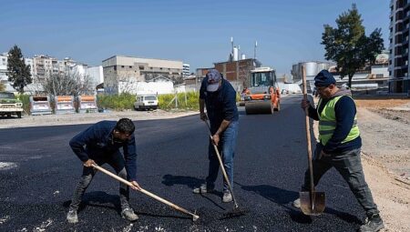 Bornova’da yol çalışmaları hız kesmiyor
