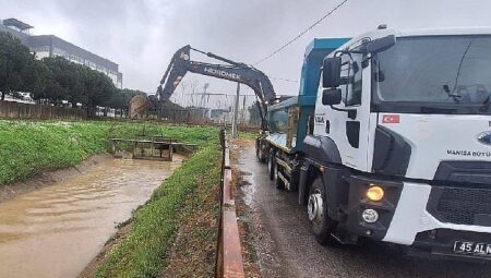 Büyükşehir ve MASKİ Ekipleri Yağışa Karşı Teyakkuzda
