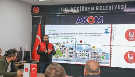 Keçiören Belediyesi’nden Personele Yangın Söndürme Eğitimi