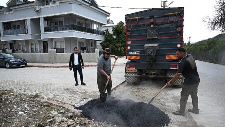 Kuzdere’de yama çalışmaları sürüyor