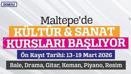 Maltepe Belediyesi kültür sanat kursları başlıyor