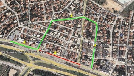 Antalya Bulvarı yan yolunun bir kısmı trafiğe kapatılacak