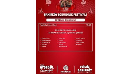 Bakırköy’de 23 Nisan Coşkusu Festivalle Yaşanacak
