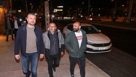 Başkan Görkem Duman’ın gece mesaisi
