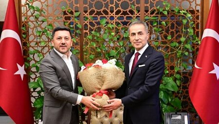 Başkan Rasim Arı’dan Vali Hüseyin Kök’e Hayırlı Olsun Ziyareti