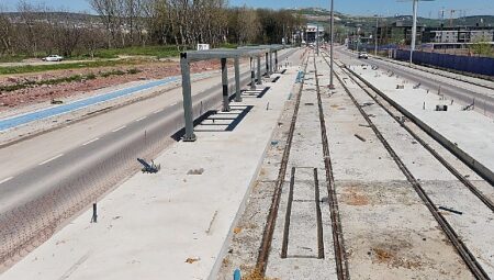 Kartepe Tramvay Hattı’nda ilk istasyon tamam