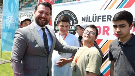Nilüfer’de özel çocukların spor coşkusu