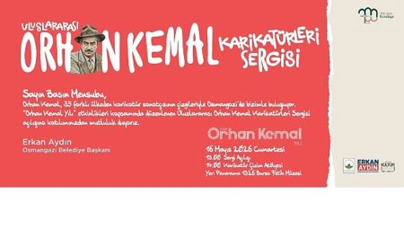 “Uluslararası Orhan Kemal Karikatürleri Sergisi” Sanatseverlerle Buluşuyor