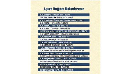 Antalya Büyükşehir Belediyesi’nden Muharrem Ayı boyunca aşure ikramı
