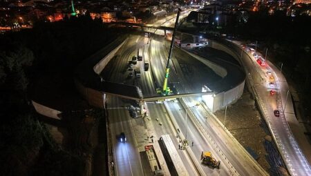 Başiskele Koridor Projesi’nde 9 köprünün montajı bitti