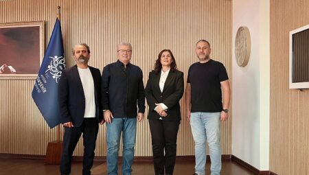 Başkan Çerçioğlu’na Aydın Manifaturacılar ve Tuhafiyeciler Esnaf Odası Başkanı Tavil’den Ziyaret