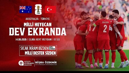 Büyükşehir Milli maç heyecanı Olbia Kent Meydanı’nda yaşatacak