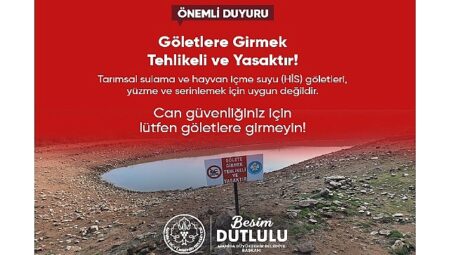 Büyükşehir’den Hayati Uyarı