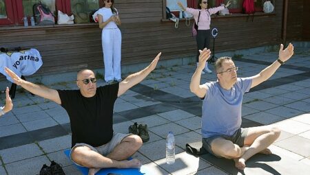 Maltepe’de yoga için buluştular