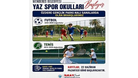 Menderes’te Yaz Spor Okulları Başlıyor