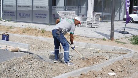 Park ve Bahçeler Müdürlüğü’nden İlçe Genelinde Yoğun Çalışma