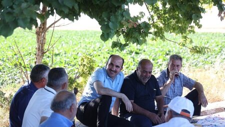 Başkan Altay Altınekin’de Hasat Yaptı
