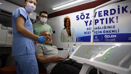 Başkan Çerçioğlu Mobil Ağız ve Diş Sağlığı Hizmetlerini Kentin Dört Bir Yanında Vatandaşlarla Buluşturmayı Sürdürüyor