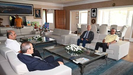 Başkan Topaloğlu, ATSO Başkanı Hacısüleyman ile bir araya geldi