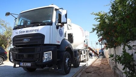 Didim Belediyesi’nin Yeni Beton Mikseri Görev Başında