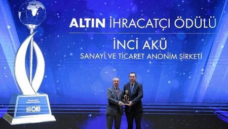 İnci Akü, İhracattaki Güçlü Performansını Bir Kez Daha Altın İhracat Ödülü ile Taçlandırdı