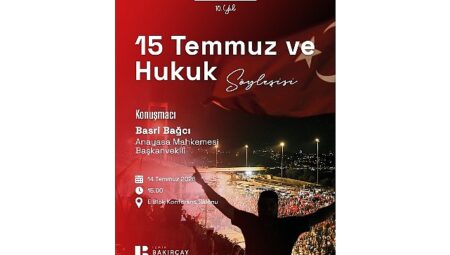 İzmir Bakırçay Üniversitesinde “15 Temmuz ve Hukuk” Söyleşisi Gerçekleştirilecek