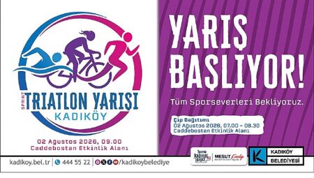 Kadıköy’de Sprint Triatlon İçin Geri Sayım Başladı