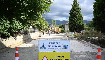 Kartepe’de Üstyapı Çalışmaları Aralıksız Sürüyor
