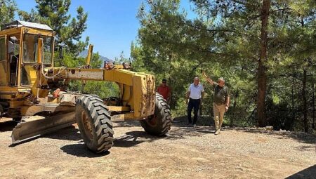 Yayla Kuzdere yolunda çalışmalar devam ediyor