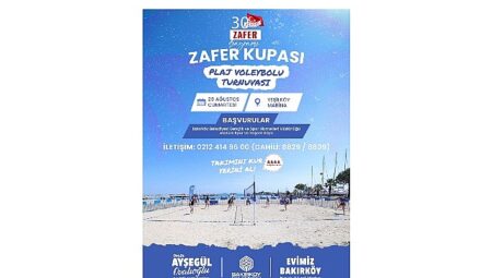 Bakırköy’de Zafer Bayramı coşkusu plaj voleybolu ve konserle yaşanacak