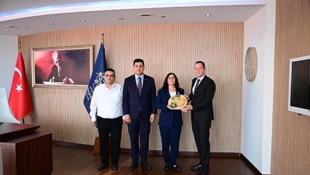 Başkan Çerçioğlu’na Aydın Sanayi Odası, Ege Kuru Meyve ve Mamulleri İhracatçıları Birliği ve Nazilli Ticaret Borsası’ndan Ziyaret
