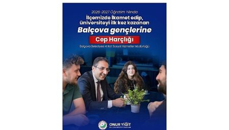 Balçova’dan Üniversiteyi Kazanan Gençlere Cep Harçlığı Desteği