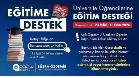 Büyükşehir Belediyesi eğitime verdiği desteği sürdürüyor