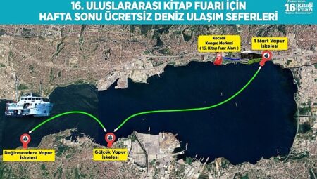 Kitapseverlere denizden fuara konforlu ulaşım