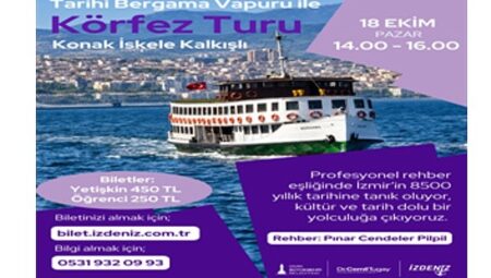 Bergama Vapuru ile tarihe yolculuk yeniden başlıyor