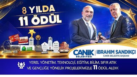 Canik Belediyesi Ödüllere Doymuyor